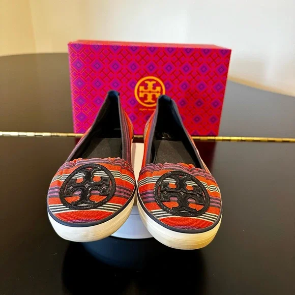 Canvas Colorblock Espadrille Flat - Tory Burch - Dulce de  Tory Burch Canvas Shoes display picture 1